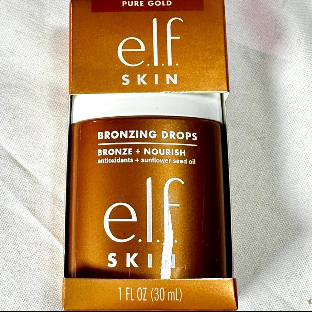 New Elf Skin bronzing drops Pure Gold shade 2 makeup